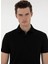 Siyah Erkek Slim Fit Jakarlı Polo T-Shirt Asır 2