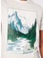 Beyaz Erkek Bisiklet Yaka Relaxed Fit Baskılı T-Shirt D4SM-TST3278 4