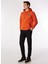 Koyu Turuncu Erkek Kapüşon Relaxed Nakışlı Sweatshirt D4SM-SWT3249 2