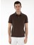 Kahverengi Erkek Slim Fit Polo T-Shirt Sunny 1