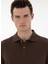 Kahverengi Erkek Slim Fit Polo T-Shirt Sunny 2