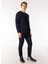 Lacivert Erkek Bisiklet Yaka Relaxed Baskılı Sweatshirt J4WM-SWT7220 2