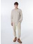 Bej Erkek Bisiklet Basic Düz Sweatshirt M4WM-SWT-1982 2