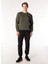 Haki Erkek Bisiklet Relaxed Baskılı Sweatshirt J4WM-SWT7220 2