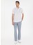 Beyaz Erkek Slim Fit Polo T-Shirt Sunny 4
