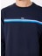 Lacivert Erkek Bisiklet Relaxed Baskılı Sweatshirt J5SM-SWT7230 4