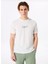 Ekru Erkek Relaxed Baskılı T-Shirt D5SM-TST3841 3