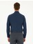 Lacivert Slim Fit Armürlü Uzun Kollu Gömlek 5