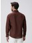 Kahve Erkek Alttan Britli Slim Fit Gömlek 1094177 5