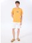 Turuncu Erkek Bisiklet Yaka Relaxed Fit Baskılı T-Shirt D4SM-TST3258 3
