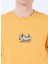Turuncu Erkek Bisiklet Yaka Relaxed Fit Baskılı T-Shirt D4SM-TST3258 4
