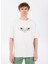 Ekru Erkek Bisiklet Yaka Relaxed T-Shirt D5SM-TST3742 3