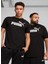 68253201 Ess No. 1 Logo Tee Puma Bl Beyaz Yuvarlak Yaka Regular Fit Baskılı Erkek T-Shirt 5