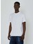 Bisiklet Yaka Beyaz Erkek T-Shirt UMP24056TS 2