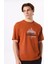 Turuncu Erkek Relaxed Baskılı T-Shirt D5SM-TST3842 1