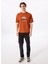 Turuncu Erkek Relaxed Baskılı T-Shirt D5SM-TST3842 2