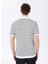 Kırık Beyaz Erkek Basic Çizgili Polo T-Shirt F5SM-TST 2125 5