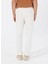 Beyaz Erkek Basic Çizgili Chino Pantolon F5SM-PNT 2721 5