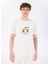 D5SM-TST3748 Kırık Beyaz Bisiklet Yaka Relaxed Fit Baskılı T-Shirt 3