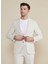 Bej Erkek Slim Fit Çizgili Ceket BBSS25MBL010 2