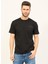 Bisiklet Yaka Siyah Erkek T-Shirt UMP24014TS 1