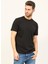 Bisiklet Yaka Siyah Erkek T-Shirt UMP24014TS 3