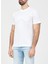 Bisiklet Yaka Beyaz Erkek T-Shirt UMP24045TS 2