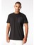 Bisiklet Yaka Siyah Erkek T-Shirt UMP24054TS 1