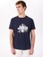 Lacivert Erkek Relaxed Baskılı T-Shirt J5SM-TST7350 3