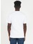 Bisiklet Yaka Beyaz Erkek T-Shirt UMP24048TS 3