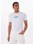 Beyaz Erkek Slim Fit Desenli T-Shirt M5GI23K8HM0G011 Gj Ss Cn Slım Suns 2