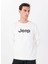 Ekru Erkek Bisiklet Relaxed Baskılı Sweatshirt J5SM-SWT7306 1