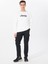 Ekru Erkek Bisiklet Relaxed Baskılı Sweatshirt J5SM-SWT7306 2