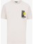 Ekru Erkek Relaxed Baskılı T-Shirt D5SM-TST3988 1