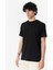 Bisiklet Yaka Siyah Erkek T-Shirt UMP24013TS 3
