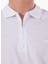 Beyaz Erkek Relaxed Baskılı Polo T-Shirt M5SM-TST1324 4
