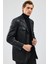 Kevin Erkek Siyah Blazer Deri Ceket 21WGD6405U4 3
