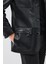 Kevin Erkek Siyah Blazer Deri Ceket 21WGD6405U4 5