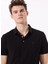 Siyah Erkek Polo Yaka Regular Fit Polo T-Shirt FC4SM-TST 0250 1