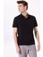 Siyah Erkek Polo Yaka Regular Fit Polo T-Shirt FC4SM-TST 0250 2