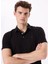 Siyah Erkek Polo Yaka Regular Fit Polo T-Shirt FC4SM-TST 0250 4