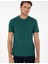 Koyu Yeşil Slim Fit Basic Tişört 3