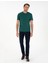 Koyu Yeşil Slim Fit Basic Tişört 4