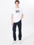 Beyaz Erkek Relaxed Baskılı T-Shirt M5SM-TST1289 2