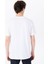 Beyaz Erkek Relaxed Baskılı T-Shirt M5SM-TST1289 5