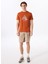 D5SM-TST3834 Turuncu Bisiklet Yaka Relaxed Fit Baskılı Erkek T-Shirt 2