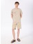 D5SM-TST3744 Bej Melanj Bisiklet Yaka Relaxed Fit Baskılı T-Shirt 2