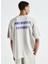 Gri Erkek Oversize T-Shirt MZOF02AE25GCPVB 4