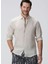 Natürel Erkek Alttan Britli Slim Fit Gömlek 1094177 4