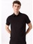 Siyah Erkek Basic Rayon Karışımlı Polo T-Shirt F5SM-TST 2040 1
